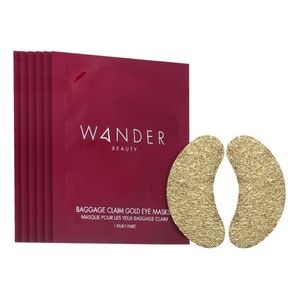 NWT 7x Wander Beauty Baggage Claim Gold Eye Masks